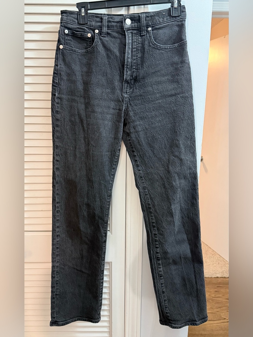 MADEWELL: ‘90s Straight Black Jeans Size 27 - Picture 1 of 3